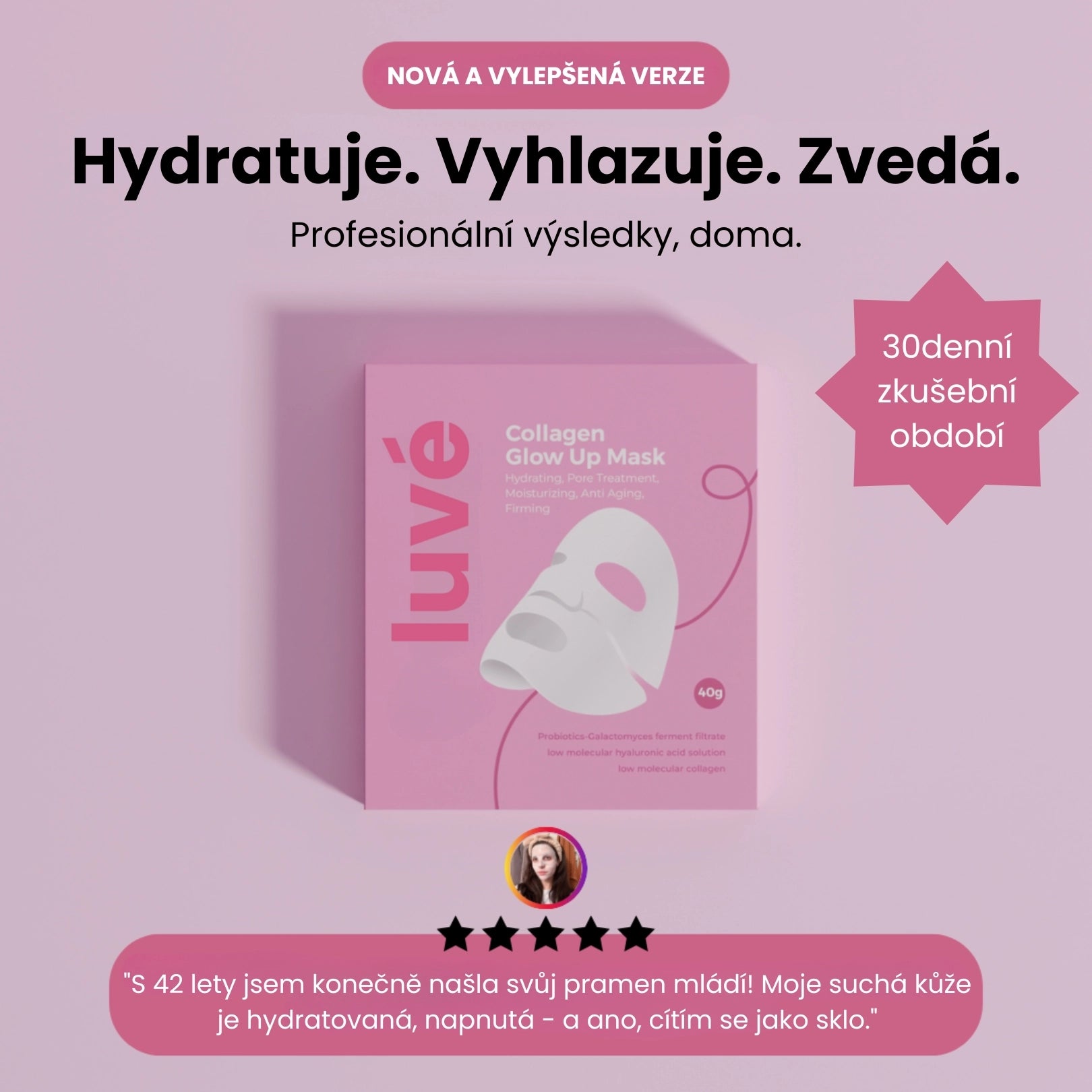 Maska s bio kolagenem