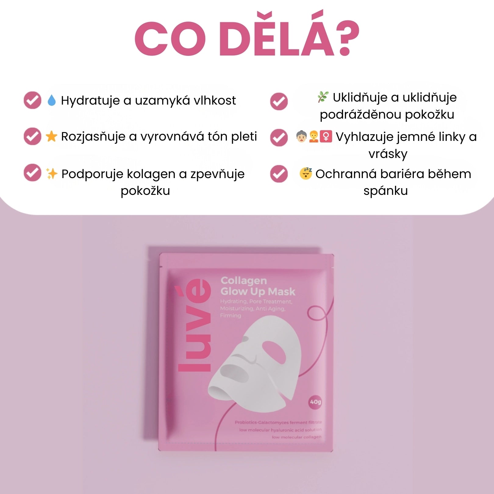 Maska s bio kolagenem