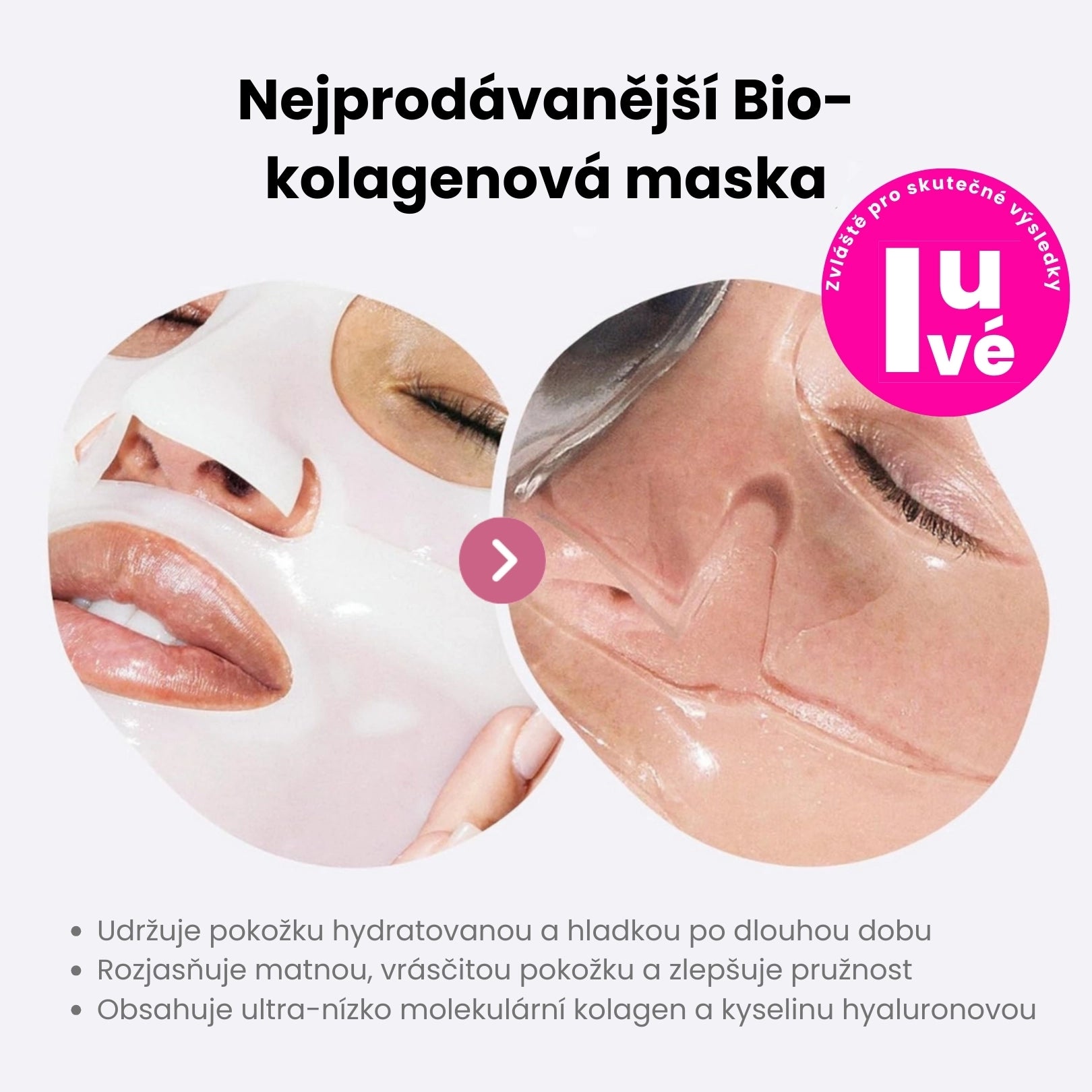 Maska s bio kolagenem