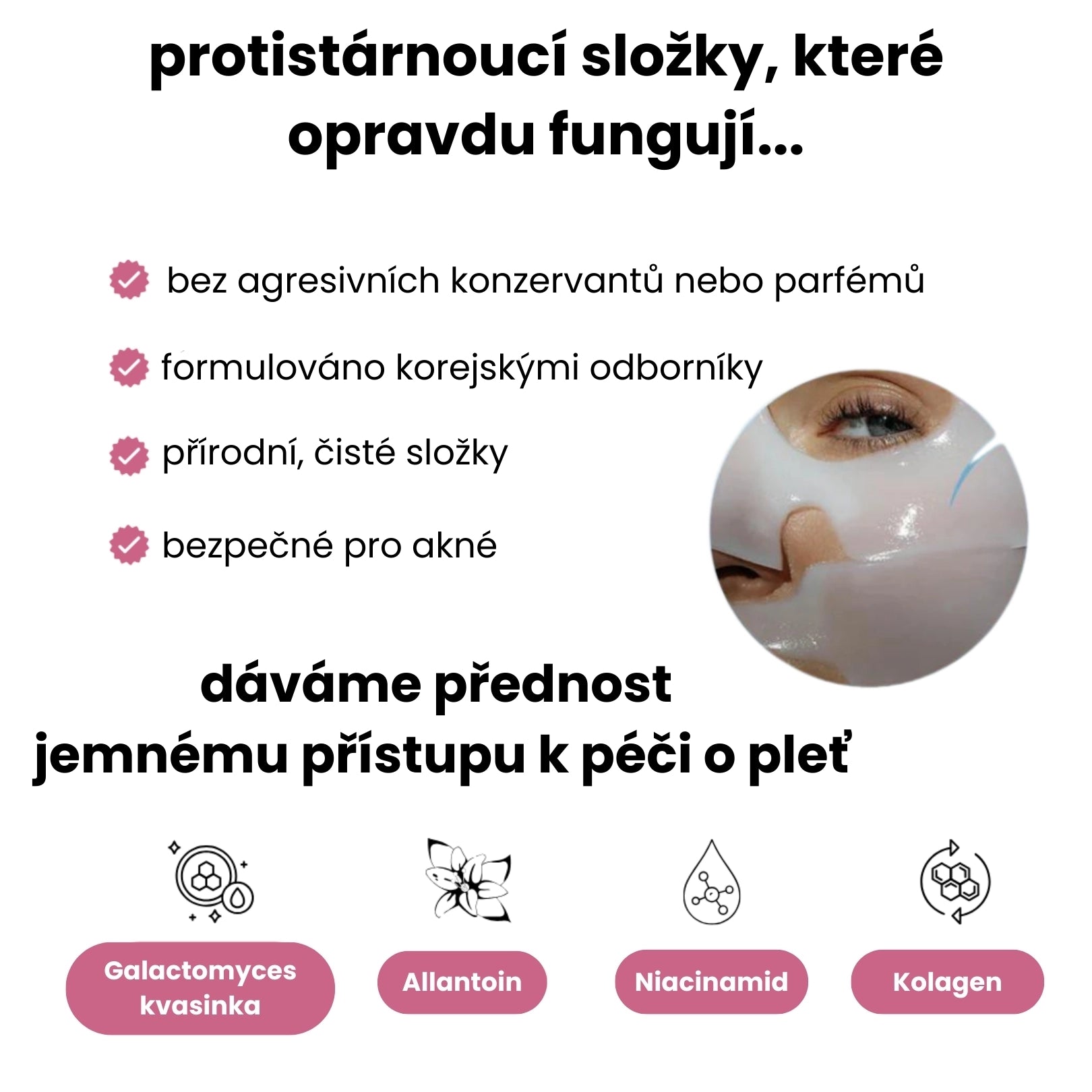 Maska s bio kolagenem